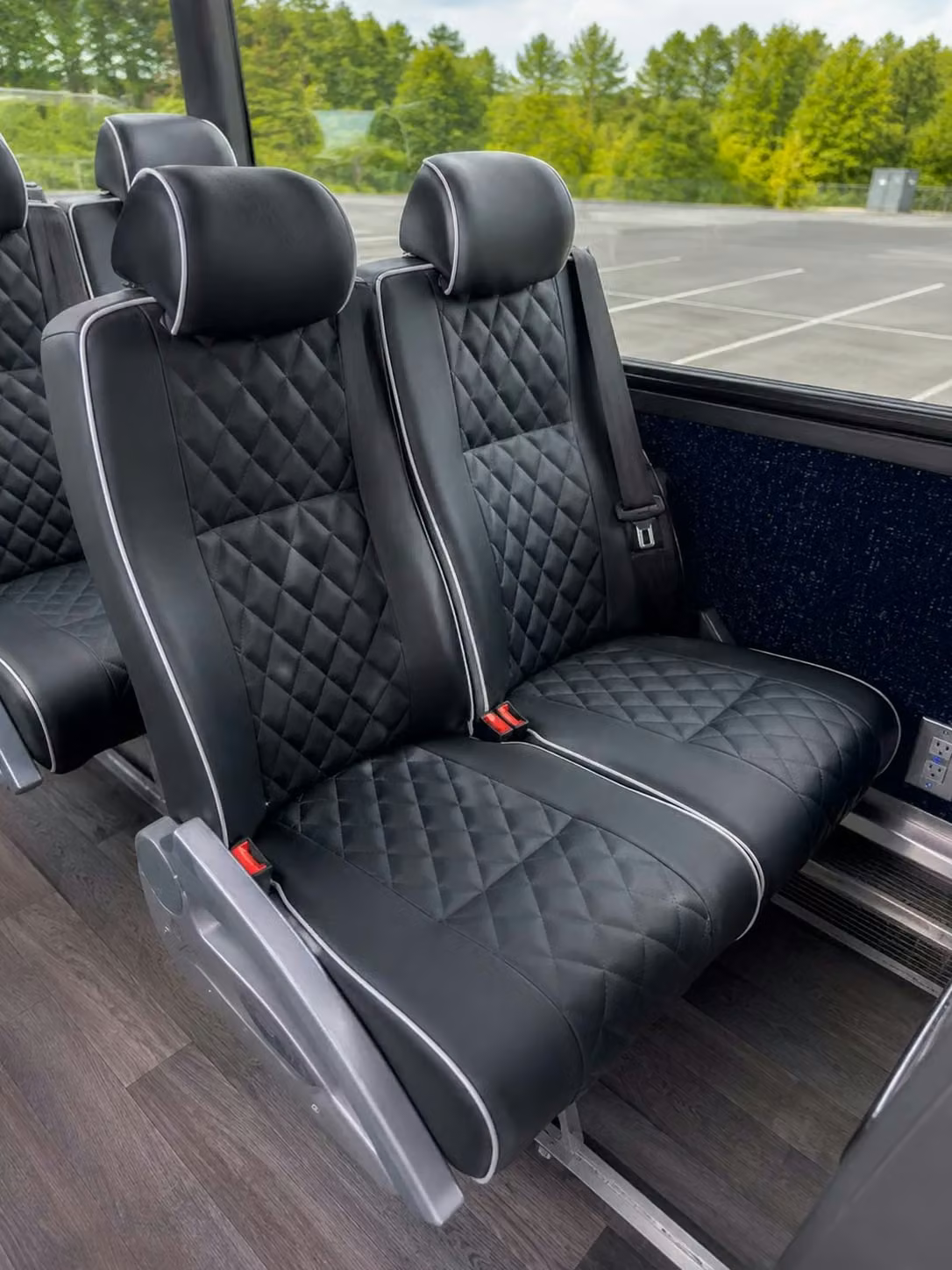 lima 56 passenger charter bus reclining seats