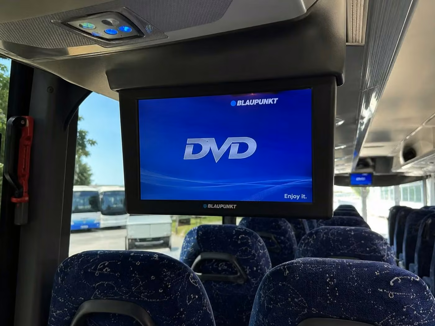 lima charter bus tv monitors