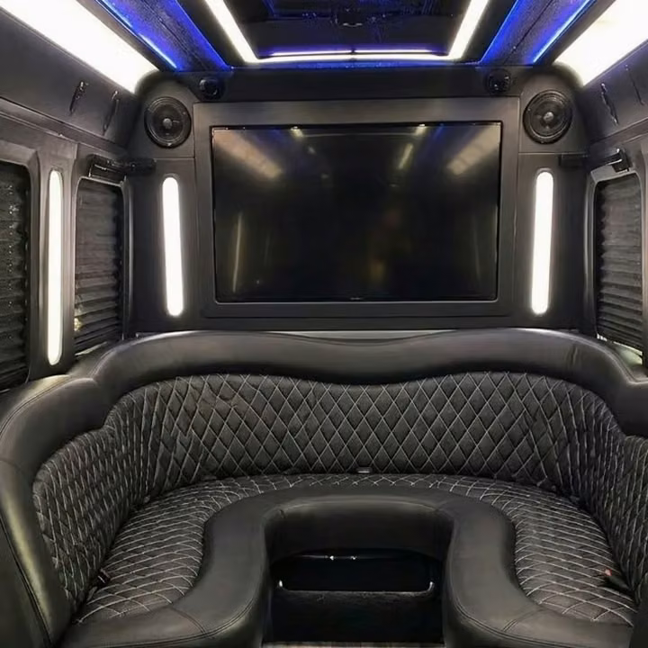 lima party bus sound system