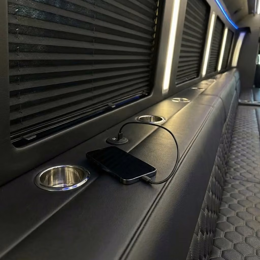 lima party bus usb charging