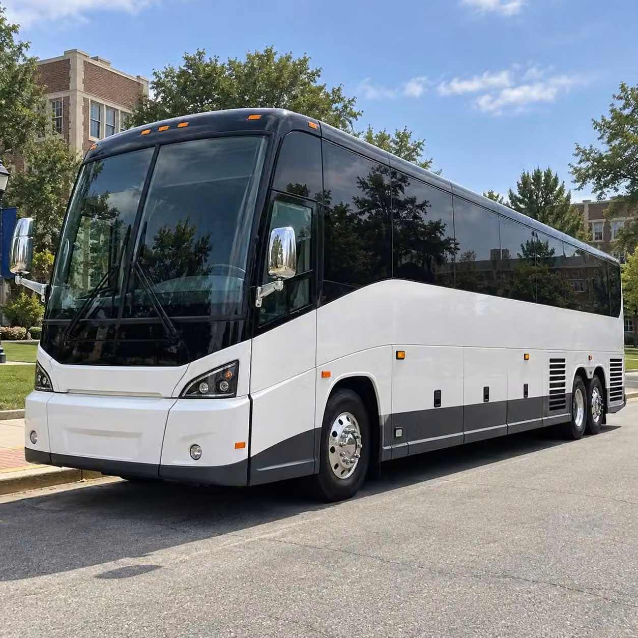 lima sports charter buses with wifi power outlets tvs and restrooms